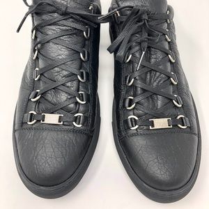 Balenciaga leather black men’s sneakers US10